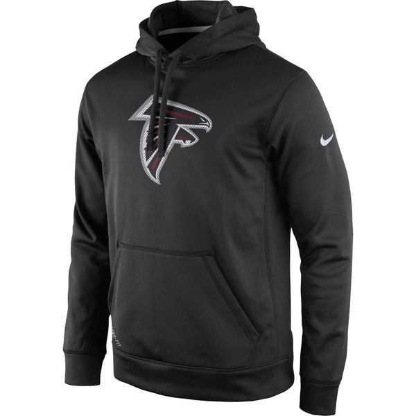 Men Atlanta Falcons Nike Practice Performance Pullover Hoodie Black->atlanta falcons->NFL Jersey